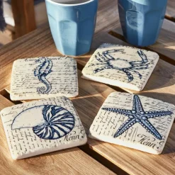 Küchenutensilien|Tischaccessoires^LOBERON Untersetzer 4er Set Faune Marine