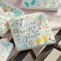 Küchenutensilien|Küchenhelfer^LOBERON Untersetzer 4er Set Happy