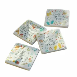 Küchenutensilien|Küchenhelfer^LOBERON Untersetzer 4er Set Happy