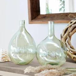 Vasen|Vasen & Übertöpfe^LOBERON Vase 2er Set Erlunda grün