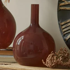 Vasen|Vasen & Übertöpfe^LOBERON Vase 2er Set Erlunda bordeaux