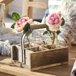 Übertöpfe & Amphoren^LOBERON Vase 4er Set mit Korb Reverie