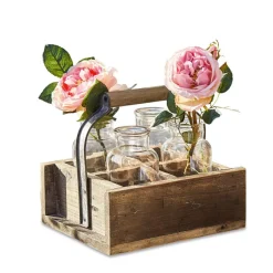 Übertöpfe & Amphoren^LOBERON Vase 4er Set mit Korb Reverie