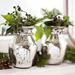 Weihnachtstischdeko^LOBERON Vasen 2er Set Louna