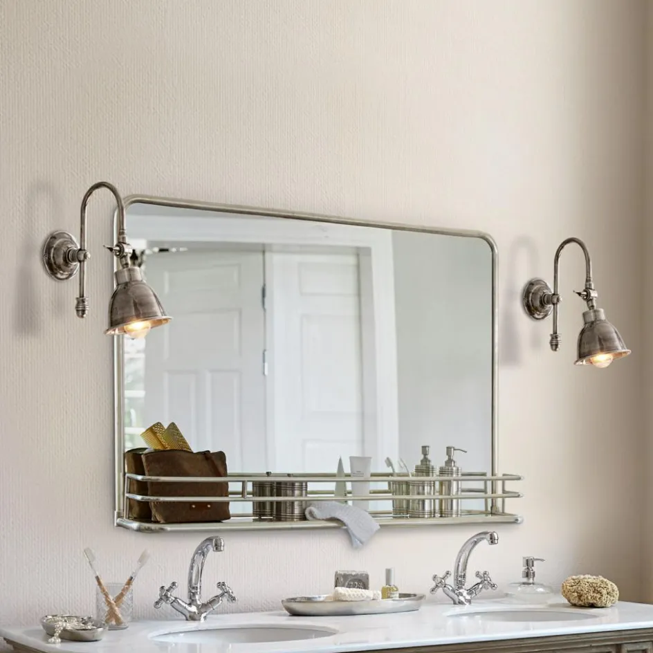 Wandlampen|Wandlampen^LOBERON Wandlampe Gemma antiksilber