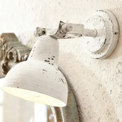 Wandlampen|Wandlampen^LOBERON Wandlampe Rieke antikweiß