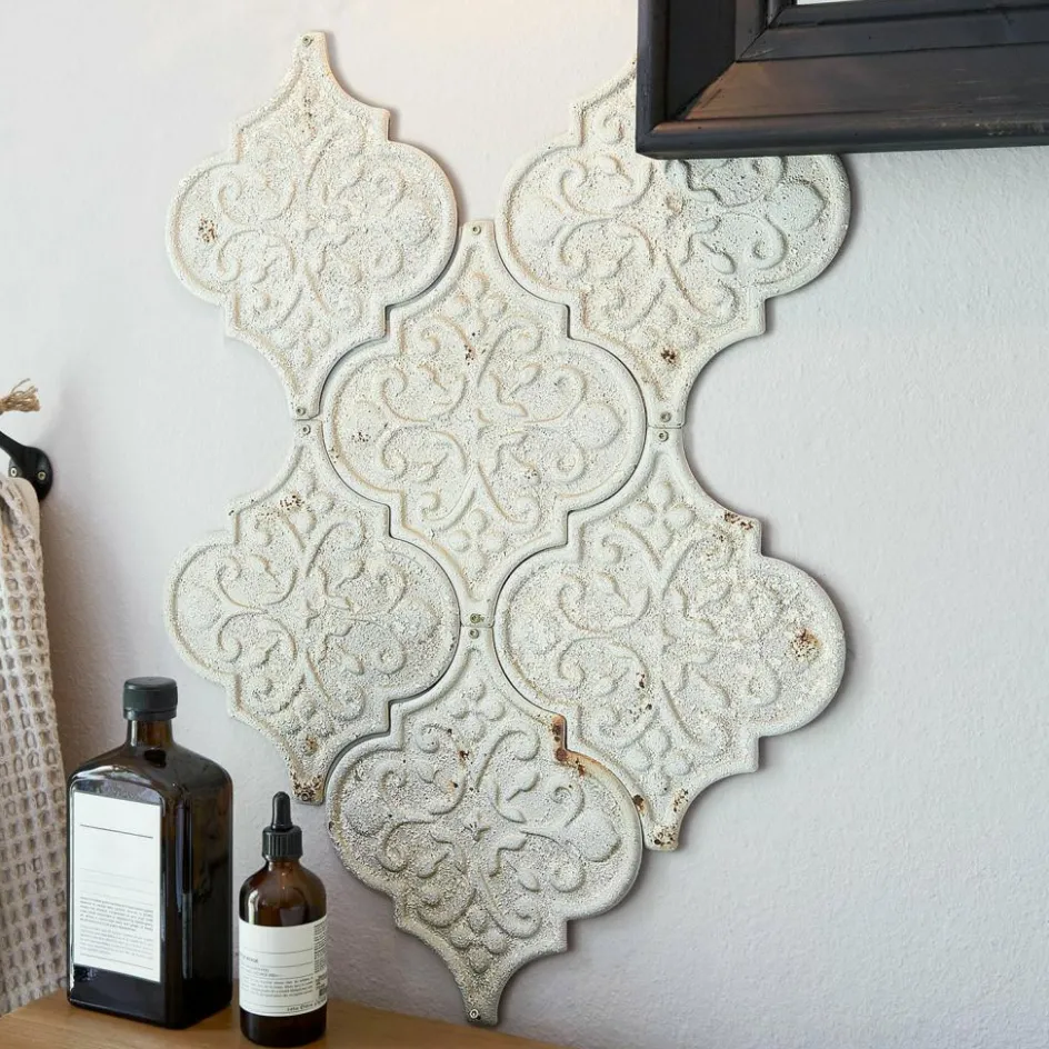 Wandobjekte|Dekoration^LOBERON Wandornament 6er Set Halira antikweiß