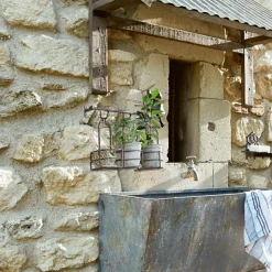 Gartenhelfer^LOBERON Wandregal mit Pflanzkörben Hemente