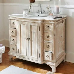 Waschtische|Waschtische^LOBERON Waschtisch Sunderland braun/weiß