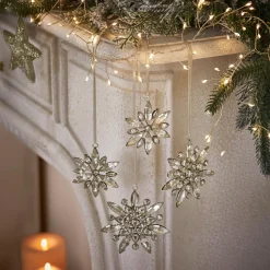 Christbaumschmuck^LOBERON Weihnachtsanhänger 4er Set Orvalie