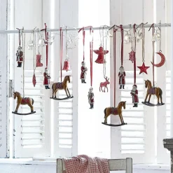 Christbaumschmuck^LOBERON Weihnachtsmann 6er Set Corvin