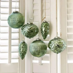 Weihnachtskugeln^LOBERON Weihnachtsschmuck 6er Set Silverhill