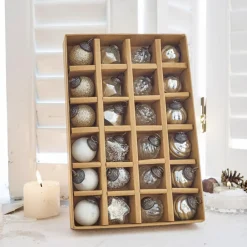 Weihnachtskugeln^LOBERON Weihnachtsschmuck 24er Set Sanary