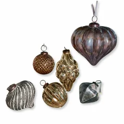 Weihnachtskugeln^LOBERON Weihnachtsschmuck 6er Set Alva