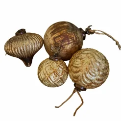 Weihnachtskugeln|Weihnachtstischdeko^LOBERON Weihnachtsschmuck 4er Set Donia