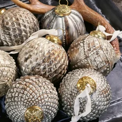 Weihnachtskugeln^LOBERON Weihnachtsschmuck 8er Set Silverlake