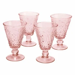 Gläser|Gläser^LOBERON Weingläser 4er Set Sarton rosa