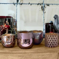 Windlichter|Kerzenhalter^LOBERON Windlicht 4er Set Marine lila