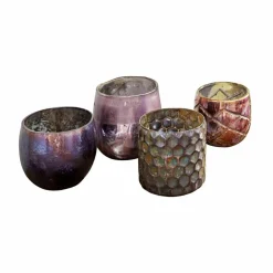 Windlichter|Kerzenhalter^LOBERON Windlicht 4er Set Marine lila