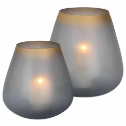 Windlichter|Kerzenhalter^LOBERON Windlicht 2er Set Nilorav