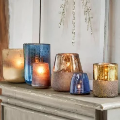 Windlichter|Kerzenhalter^LOBERON Windlicht 6er Set Paro blau