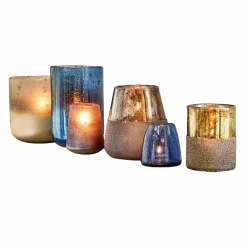 Windlichter|Kerzenhalter^LOBERON Windlicht 6er Set Paro blau