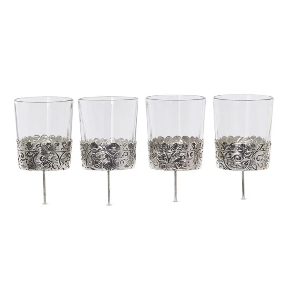 Adventskranz^LOBERON Windlicht 4er Set Pinelle