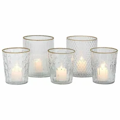 Windlichter|Kerzenhalter^LOBERON Windlicht 5er Set Rosienne