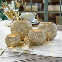 Windlichter, Kerzenständer & Laternen^LOBERON Windlicht 4er Set Tareena