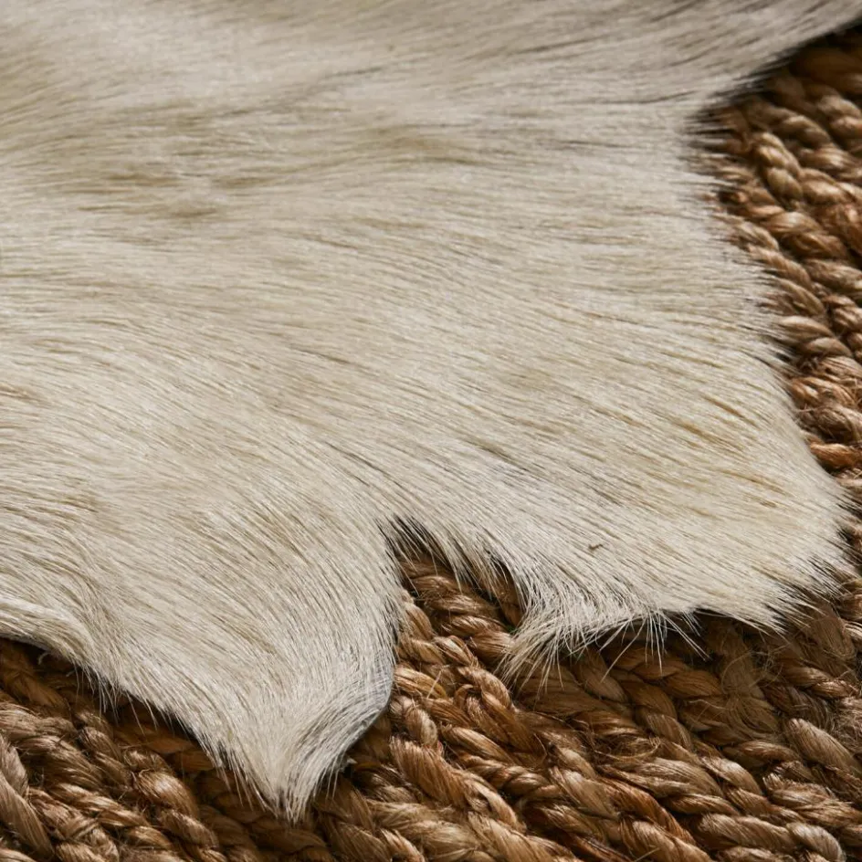 LOBERON Runde Teppiche|Teppiche-Ziegenfellteppich Piedro