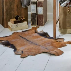 LOBERON Runde Teppiche|Teppiche-Ziegenfellteppich Piedro